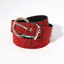 Bling Studded Solid Belt