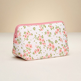 Flower Pattern Cosmetic Pouch Bag