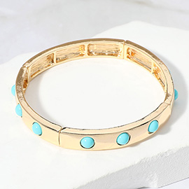 Bead Embellished Stackable Stretch Bracelet