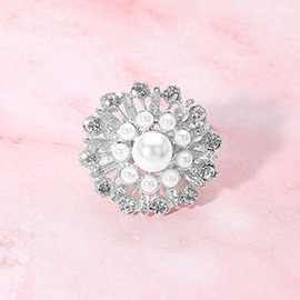 Pearl Flower Stretch Ring