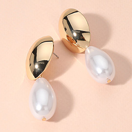 Chunky Pearl Dangle Earrings