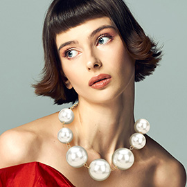 Chunky Pearl Statement Necklace