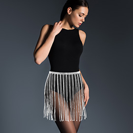 Rhinestone Fringe Chandelier Skirt Belt / Body Chain