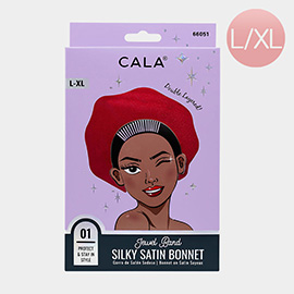 Jewel Band Silky Satin Hair Bonnet