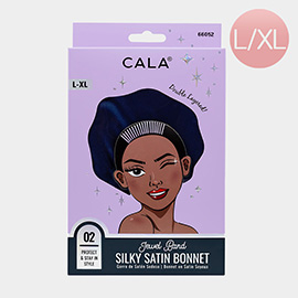 Jewel Band Silky Satin Hair Bonnet