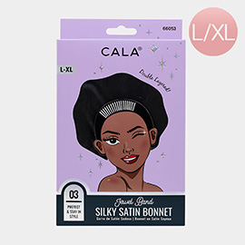 Jewel Band Silky Satin Hair Bonnet