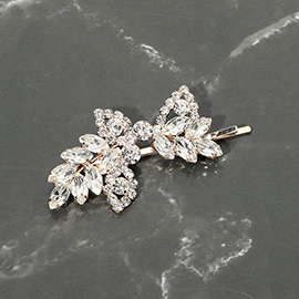 CZ Marquise Stone Cluster Leaf Vine Bobbi Pin