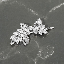 CZ Marquise Stone Cluster Leaf Vine Bobbi Pin