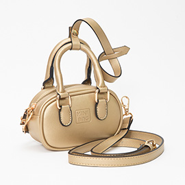 Faux Leather Bag Charm / Mini Bag / Crossbody Bag
