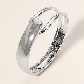 Metal Hinged Bangle Bracelet