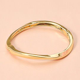 Metal Hinged Bangle Bracelet