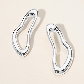 Abstract Shaped Metal Earrings