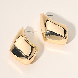 Chunky Abstract Metal Earrings