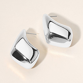 Chunky Abstract Metal Earrings