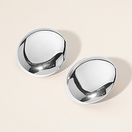Metal Disc Earrings