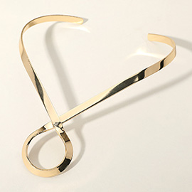 Metal Geometric Choker / Collar Necklace