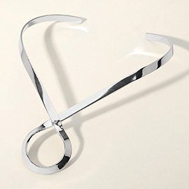 Metal Geometric Choker / Collar Necklace