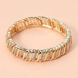 Stone Paved Stretch Bracelet