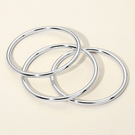 3PCS - Metal Bangle Multi Layered Bracelets