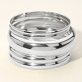 5PCS - Metal Multi Layered Bangle Bracelets