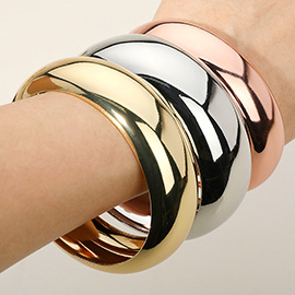 3PCS - Metal Multi Layered Bangle Bracelets