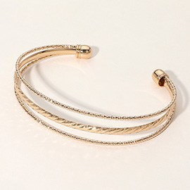 Metal Wire Split Cuff Bracelet