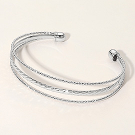 Metal Wire Split Cuff Bracelet