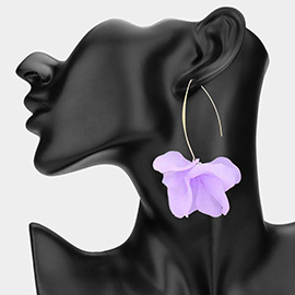 Resin Petal Drop Earrings