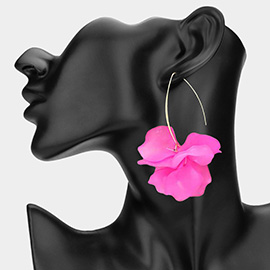 Resin Petal Drop Earrings