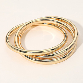 Metal Twisted Bangle Bracelet