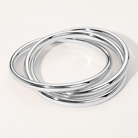 Metal Twisted Bangle Bracelet
