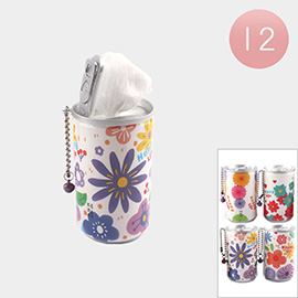 12PCS - Flower Printed Wet Wipes