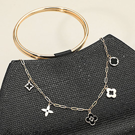 Quatrefoil Charm Station Bag Charm