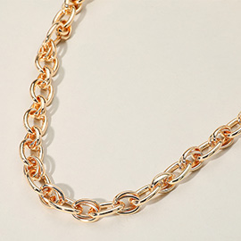 Chunky Metal Chain Necklace