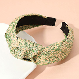 Raffia Weave Knot Headband