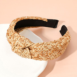 Raffia Weave Knot Headband