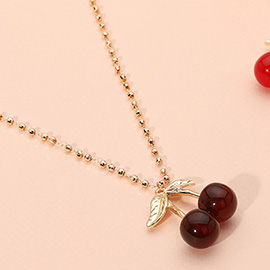 Cherry Pendant Necklace
