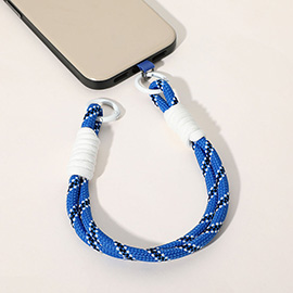 Candy Color Double Loop Phone Wrist Strap / Keychain
