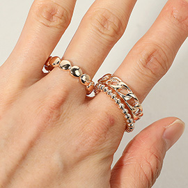 3PCS - Metal Stackable Rings