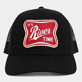The River Time Patch Pointed Mesh Back Hat