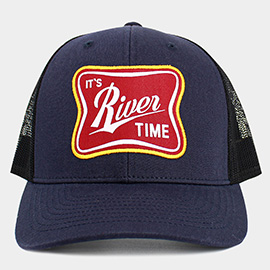 The River Time Patch Pointed Mesh Back Hat