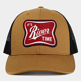 The River Time Patch Pointed Mesh Back Hat