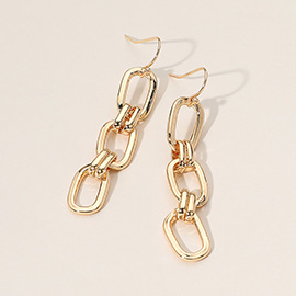 Metal Link Drop Earrings