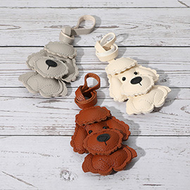 Faux Leather Dog Bag Charm