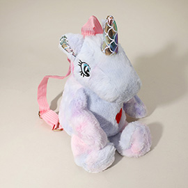 Kids Unicorn Plush Doll Backpack Bag