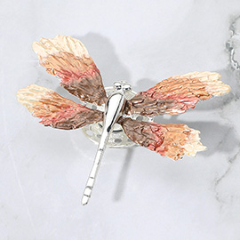 Colored Metal Dragonfly Magnetic Brooch