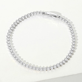Marquise CZ Stone Tennis Chain Evening Bracelet
