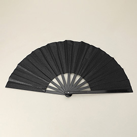 Glittered Folding Line Dance Hand Fan