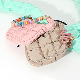 Quilted Puffer Mini Purse Bag / Bag Charm