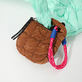 Quilted Puffer Mini Purse Bag / Bag Charm